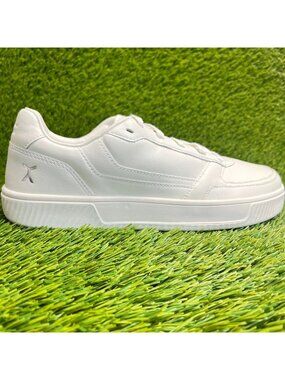 Flux Footwear Adapt Leather Trainer White Mens Size 9 Athletic Shoes Sneakers